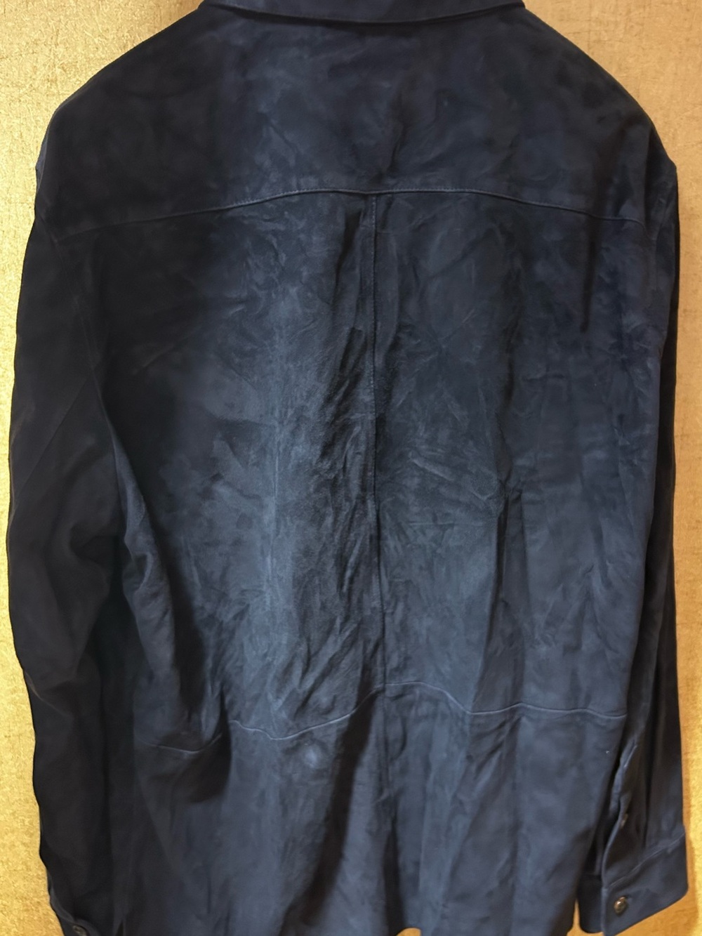 Men’s BRAND NEW RALPH LAUREN Purple Label Suede Shirt sz XL - Picture 7 of 8